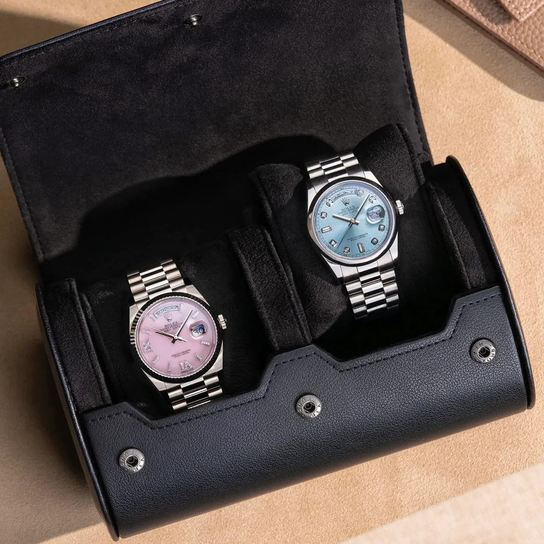 Watch Box 2-Slot Leather Case