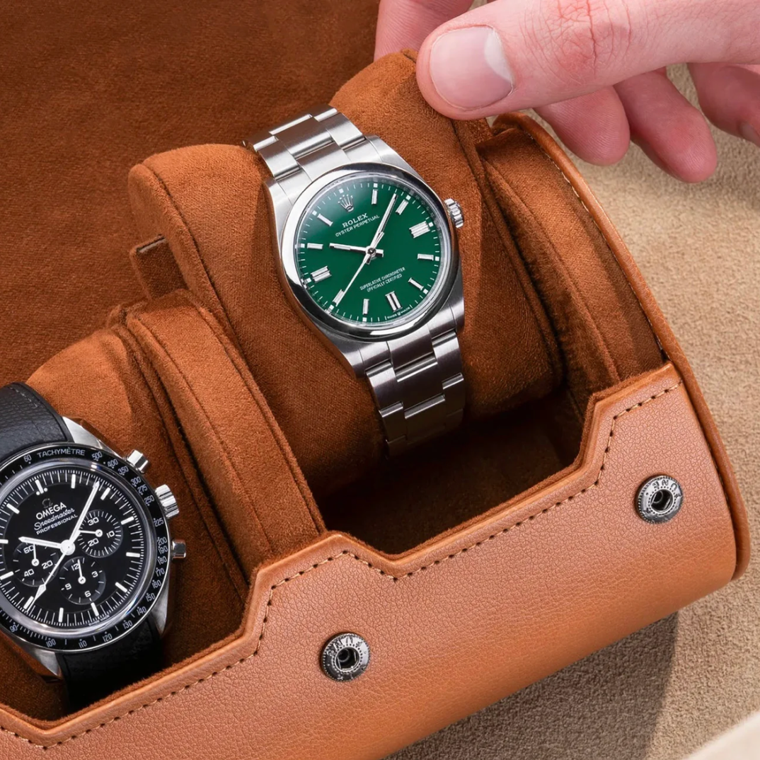 Watch Box 2-Slot Leather Case